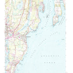United States Geological Survey Narragansett Pier, RI (1957, 24000-Scale) digital map