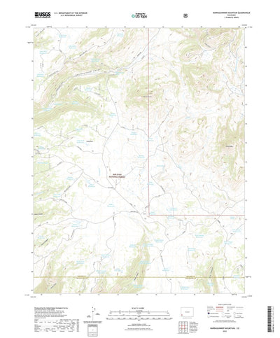 United States Geological Survey Narraguinnep Mountain, CO (2022, 24000-Scale) digital map