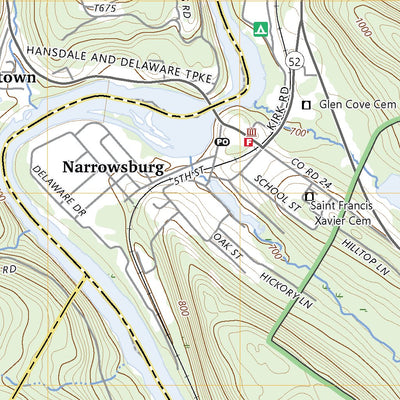 United States Geological Survey Narrowsburg, NY (2023, 24000-Scale) digital map