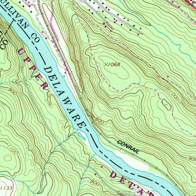 United States Geological Survey Narrowsburg, NY-PA (1968, 24000-Scale) digital map