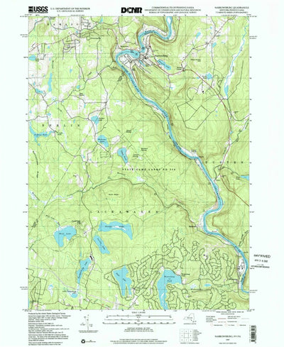 United States Geological Survey Narrowsburg, NY-PA (1997, 24000-Scale) digital map
