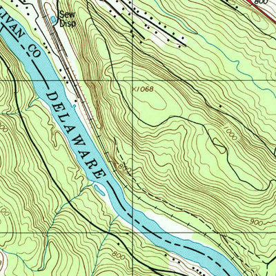 United States Geological Survey Narrowsburg, NY-PA (1997, 24000-Scale) digital map