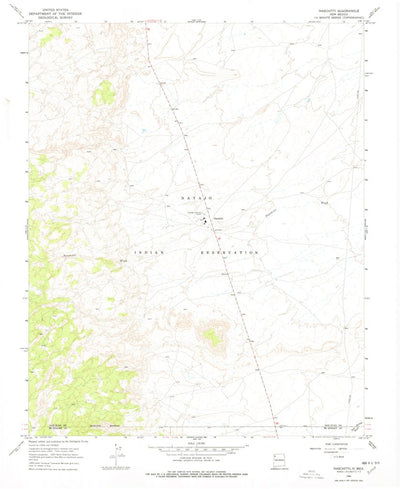 United States Geological Survey Naschitti, NM (1966, 24000-Scale) digital map