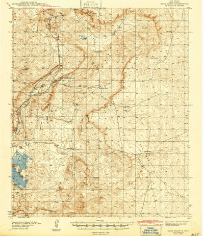 United States Geological Survey Nash Draw, NM (1943, 62500-Scale) digital map