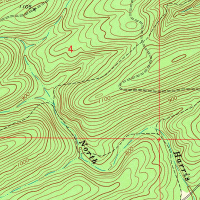 United States Geological Survey Nashoba, OK (1972, 24000-Scale) digital map