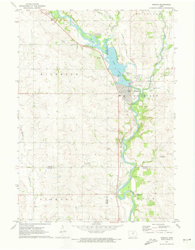 United States Geological Survey Nashua, IA (1971, 24000-Scale) digital map