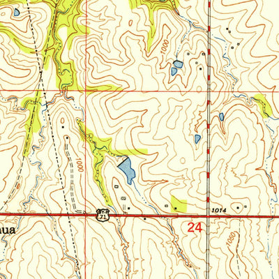 United States Geological Survey Nashua, MO (1948, 24000-Scale) digital map