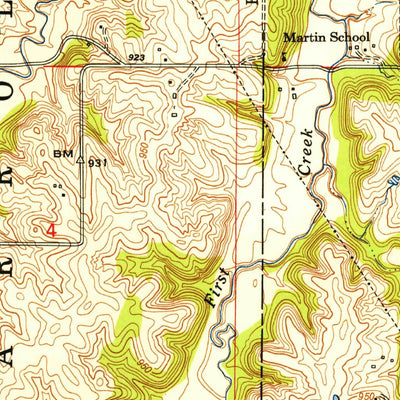 United States Geological Survey Nashua, MO (1948, 24000-Scale) digital map