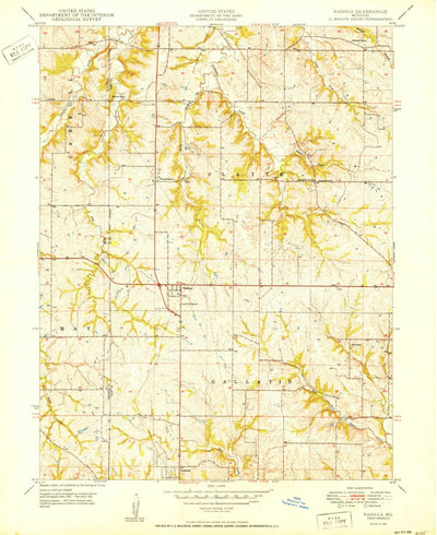 United States Geological Survey Nashua, MO (1950, 24000-Scale) digital map