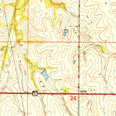 United States Geological Survey Nashua, MO (1950, 24000-Scale) digital map