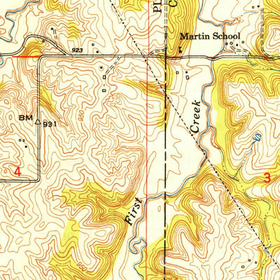 United States Geological Survey Nashua, MO (1950, 24000-Scale) digital map