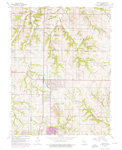 United States Geological Survey Nashua, MO (1961, 24000-Scale) digital map