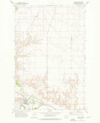 United States Geological Survey Nashua, MT (1972, 24000-Scale) digital map