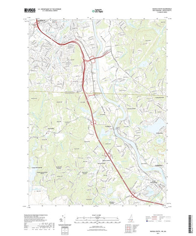 United States Geological Survey Nashua South, NH (2021, 24000-Scale) digital map