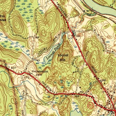 United States Geological Survey Nashua South, NH-MA (1941, 31680-Scale) digital map