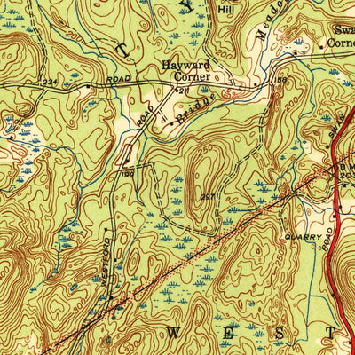 United States Geological Survey Nashua South, NH-MA (1941, 31680-Scale) digital map