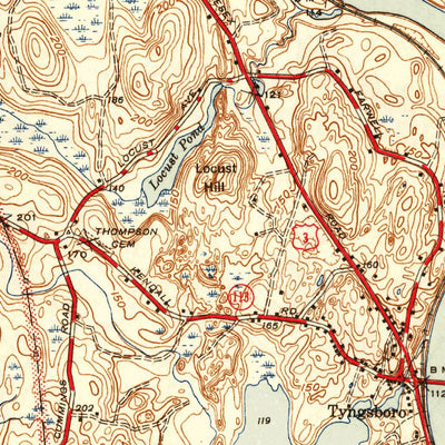 United States Geological Survey Nashua South, NH-MA (1946, 31680-Scale) digital map
