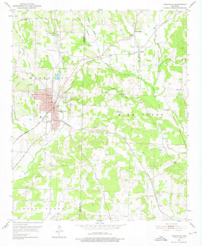 United States Geological Survey Nashville, AR (1951, 24000-Scale) digital map