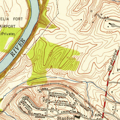 United States Geological Survey Nashville East, TN (1952, 24000-Scale) digital map