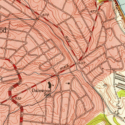 United States Geological Survey Nashville East, TN (1952, 24000-Scale) digital map