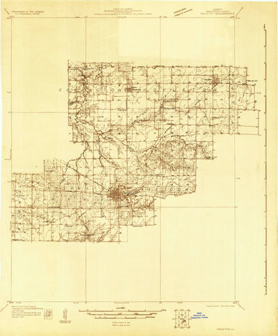 United States Geological Survey Nashville, IL (1931, 48000-Scale) digital map