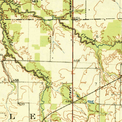 United States Geological Survey Nashville, IL (1936, 62500-Scale) digital map