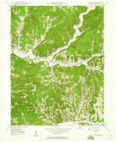 United States Geological Survey Nashville, IN (1947, 24000-Scale) digital map