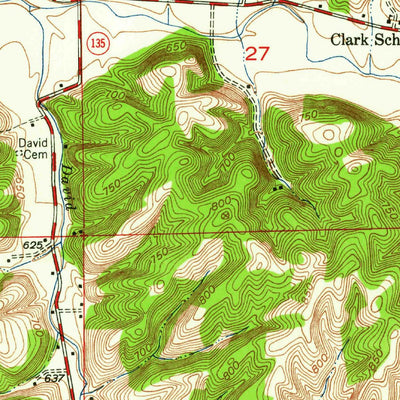 United States Geological Survey Nashville, IN (1947, 24000-Scale) digital map