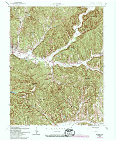 United States Geological Survey Nashville, IN (1961, 24000-Scale) digital map