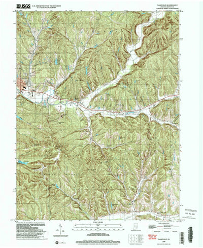 United States Geological Survey Nashville, IN (1998, 24000-Scale) digital map