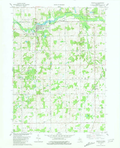 United States Geological Survey Nashville, MI (1981, 24000-Scale) digital map