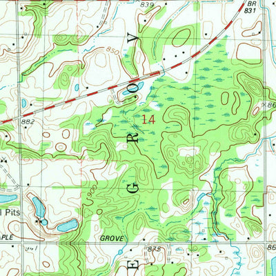 United States Geological Survey Nashville, MI (1981, 24000-Scale) digital map
