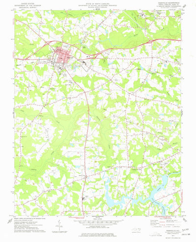 United States Geological Survey Nashville, NC (1977, 24000-Scale) digital map