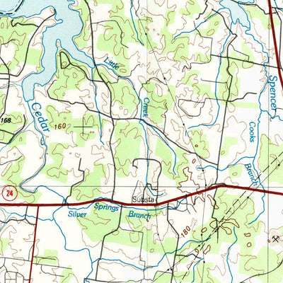 United States Geological Survey Nashville, TN (1984, 100000-Scale) digital map