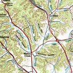 United States Geological Survey Nashville, TN (1984, 100000-Scale) digital map