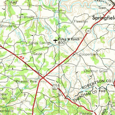 United States Geological Survey Nashville, TN-KY (1956, 250000-Scale) digital map