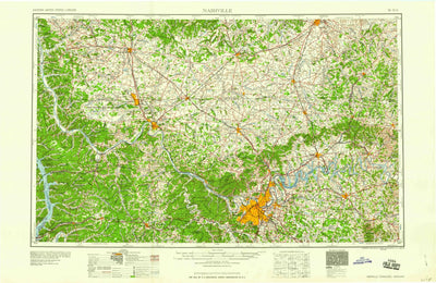 United States Geological Survey Nashville, TN-KY (1959, 250000-Scale) digital map
