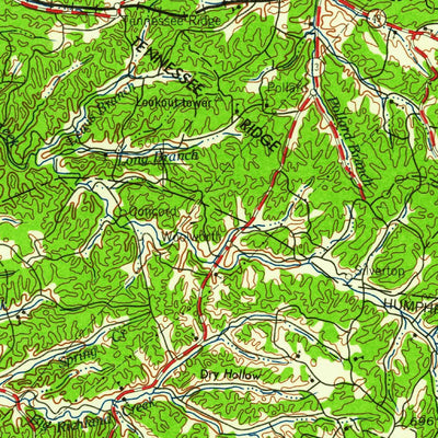 United States Geological Survey Nashville, TN-KY (1959, 250000-Scale) digital map