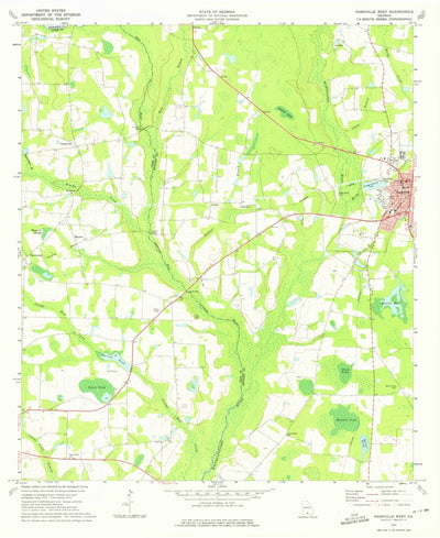United States Geological Survey Nashville West, GA (1973, 24000-Scale) digital map