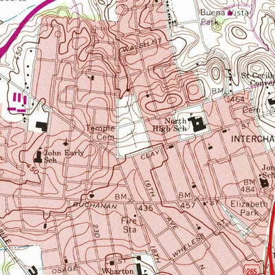 United States Geological Survey Nashville West, TN (1968, 24000-Scale) digital map