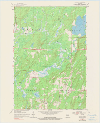 United States Geological Survey Nashville, WI (1965, 24000-Scale) digital map