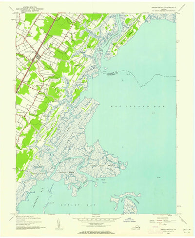 United States Geological Survey Nassawadox, VA (1942, 24000-Scale) digital map