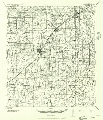 United States Geological Survey Natalia, TX (1942, 62500-Scale) digital map