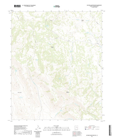 United States Geological Survey Natanes Mountains NW, AZ (2021, 24000-Scale) digital map