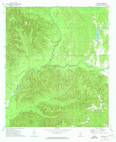 United States Geological Survey Natchez, AL (1972, 24000-Scale) digital map