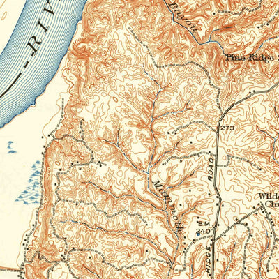 United States Geological Survey Natchez, MS-LA (1922, 62500-Scale) digital map
