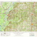 United States Geological Survey Natchez, MS-LA (1953, 250000-Scale) digital map