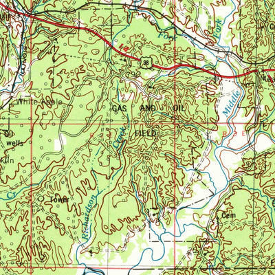 United States Geological Survey Natchez, MS-LA (1953, 250000-Scale) digital map