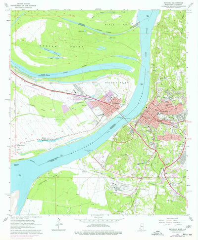 United States Geological Survey Natchez, MS-LA (1963, 24000-Scale) digital map