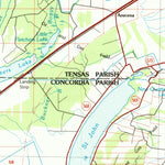 United States Geological Survey Natchez, MS-LA (1984, 100000-Scale) digital map